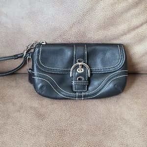 Coach Black Wristlet